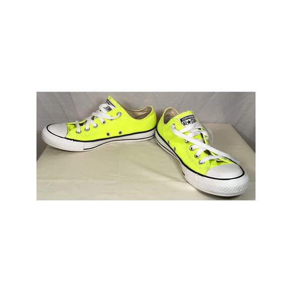 Converse All Star Low Neon Yellow Women’s 8 Men’s 6 - Picture 10 of 11